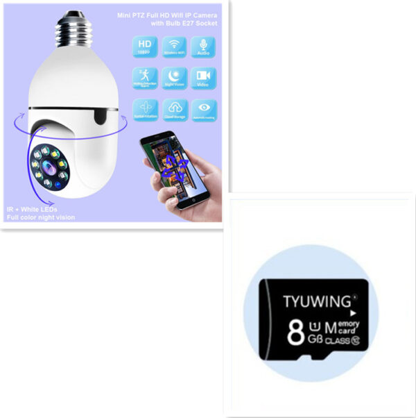 WiFi CAMERA 1080P Bulb 4X Zoom Camera E27 Home 5GWiFi Alarm Monitor - Image 7